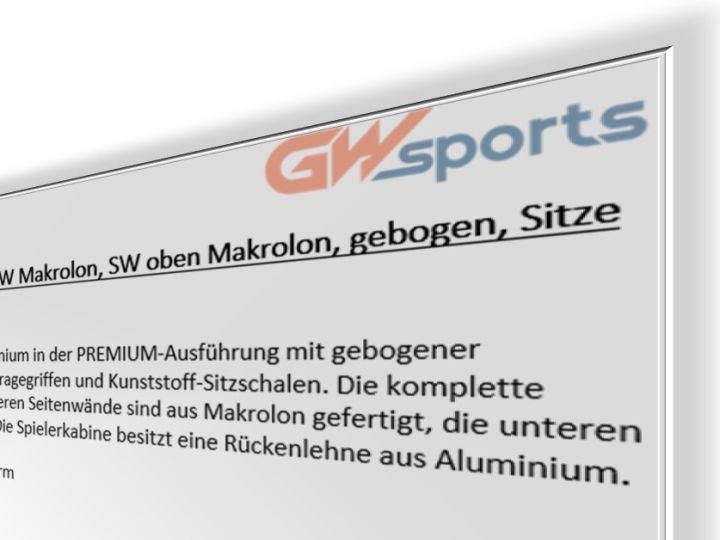 Ausschreibungstexte für Sportgeräte